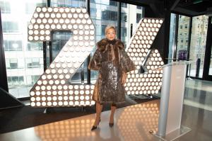Rita Ora at "Dick Clark's New Year's Rockin' Eve With Ryan Seacrest 2026" press junket at the Times Square Ball on December 30, 2025 in New York City, New York.
