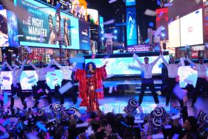 Diana Ross at “Dick Clark’s New Year’s Rockin’ Eve with Ryan Seacrest 2026” at Times Square on December 31, 2025 in New York, New York.