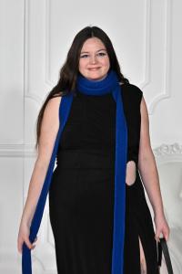 Megan Stalter at the "Wuthering Heights" World Premiere held at the TCL Chinese Theatre on January 28, 2026 in Los Angeles, California.