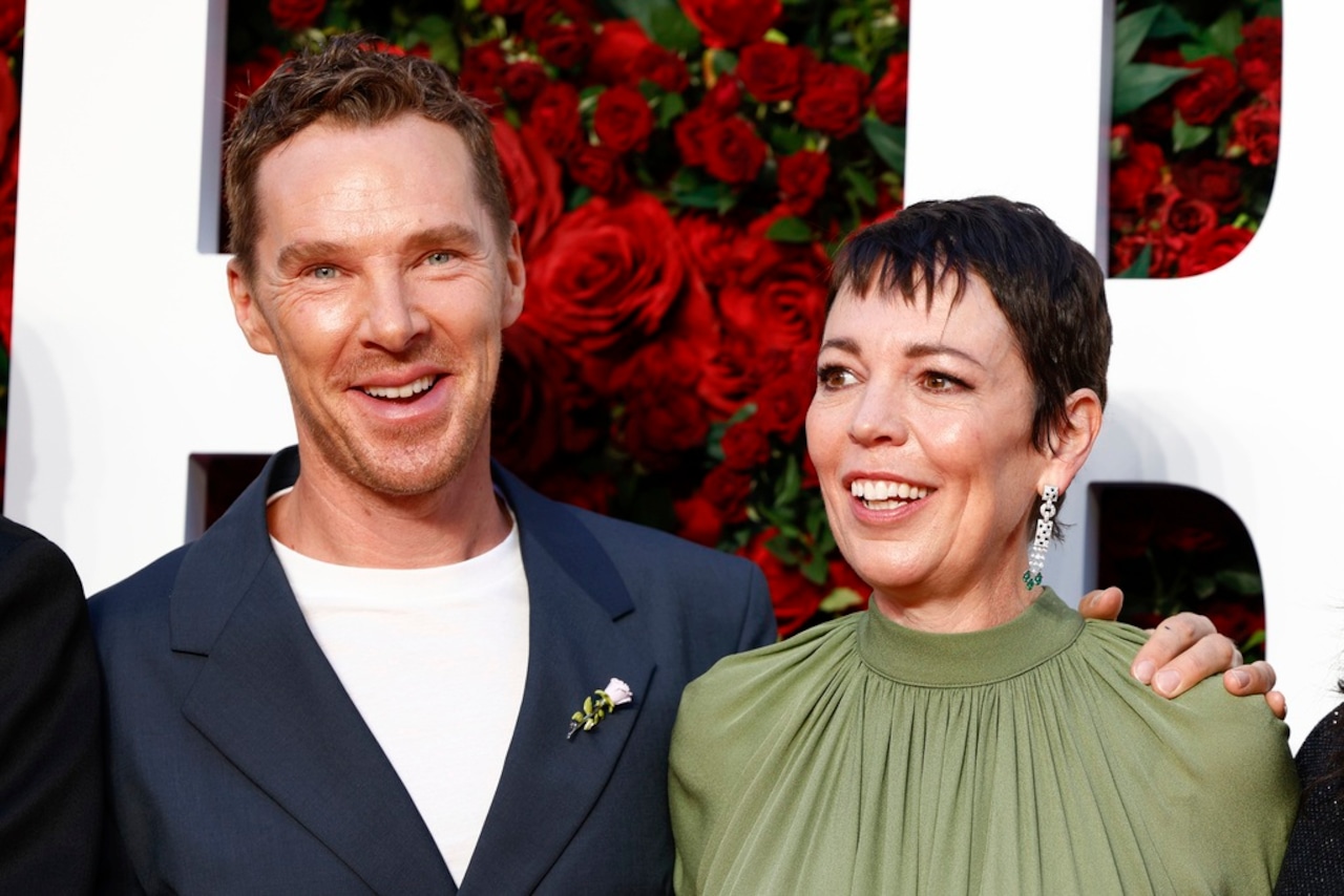 Benedict Cumberbatch, left, and Olivia Colman