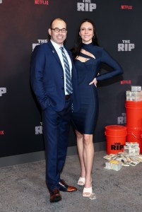 James Murray and Melyssa Murray at Netflix's "The Rip" New York Premiere held at Alice Tully Hall on January 13, 2026 in New York, New York.