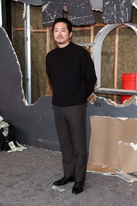 Steven Yeun at Netflix's "The Rip" New York Premiere held at Alice Tully Hall on January 13, 2026 in New York, New York.