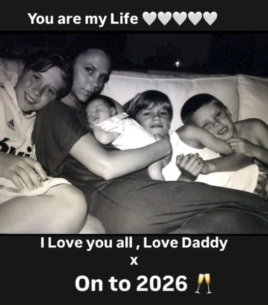 David Beckham 2025 Insta story