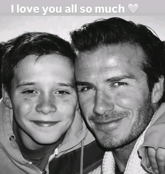 David Beckham 2025 Insta story