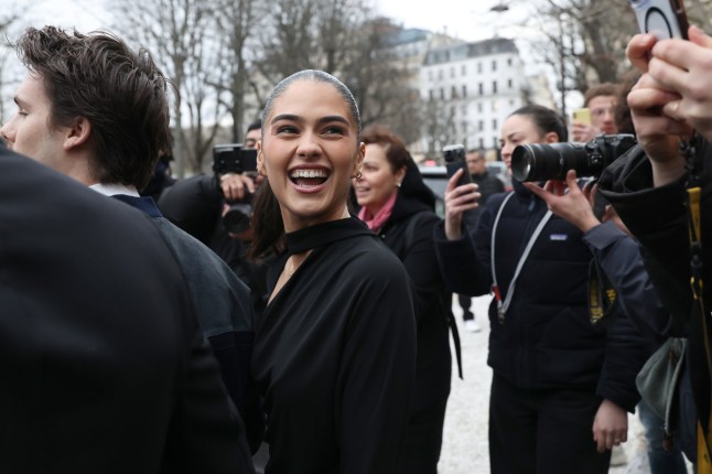 PARIS, FRANCE - JANUARY 26: Kim Turnball is seen during the Haute Couture Spring Summer 2026 as part of Paris Fashion Week on January 26, 2026 in Paris, France. (Photo by Pierre Suu/GC Images)