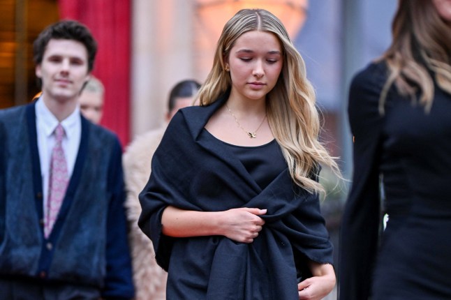 BGUK_3471413 - Paris, FRANCE Victoria Beckham, accompanied by her family, leaving the Hotel La R??serve to go to the Ministry of Culture to be made a Knight of the Order of Arts and Letters in Paris, France. Pictured: Harper Beckham, Cruz Beckham BACKGRID UK 26 JANUARY 2026 BYLINE MUST READ: BEST IMAGE / BACKGRID UK: +44 208 344 2007 / uksales@backgrid.com USA: +1 310 798 9111 / usasales@backgrid.com *Pictures Containing Children Please Pixelate Face Prior To Publication*