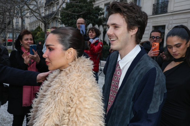 Mandatory Credit: Photo by Jean-Marc Haedrich/SIPA/Shutterstock (16444768z) Jackie Apostel and Cruz Beckham - The Beckham Family seen leaving their hotel in Paris as part of the Paris Fashion Week. In Paris, France, on January 26, 2026. Beckham Family Leaving their Hotel in Paris as part of the Paris Fashion Week, France - 26 Jan 2026