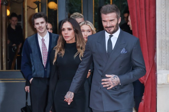 Mandatory Credit: Photo by Jean-Marc Haedrich/SIPA/Shutterstock (16444768d) Cruz Beckham, Victoria Beckham, Harper Beckham and David Beckham - The Beckham Family seen leaving their hotel in Paris as part of the Paris Fashion Week. In Paris, France, on January 26, 2026. Beckham Family Leaving their Hotel in Paris as part of the Paris Fashion Week, France - 26 Jan 2026