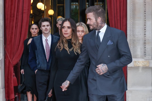 Mandatory Credit: Photo by Jean-Marc Haedrich/SIPA/Shutterstock (16444768i) Cruz Beckham, Victoria Beckham, Harper Beckham and David Beckham - The Beckham Family seen leaving their hotel in Paris as part of the Paris Fashion Week. In Paris, France, on January 26, 2026. Beckham Family Leaving their Hotel in Paris as part of the Paris Fashion Week, France - 26 Jan 2026
