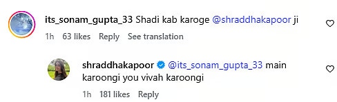 Her response