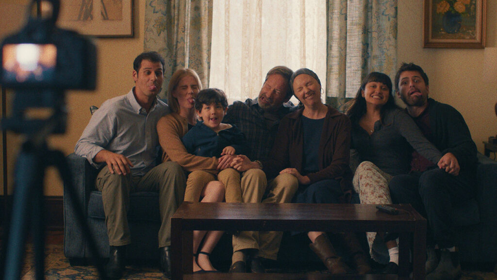 Jay Duplass’ So-So Grief Tragicomedy Skyler Bible, Lucy Boynton, Oliver Diego Silva, David Duchovny, Hope Davis, Ariela Barer and Cooper Raiff appear in See You When I See You by Jay Duplass