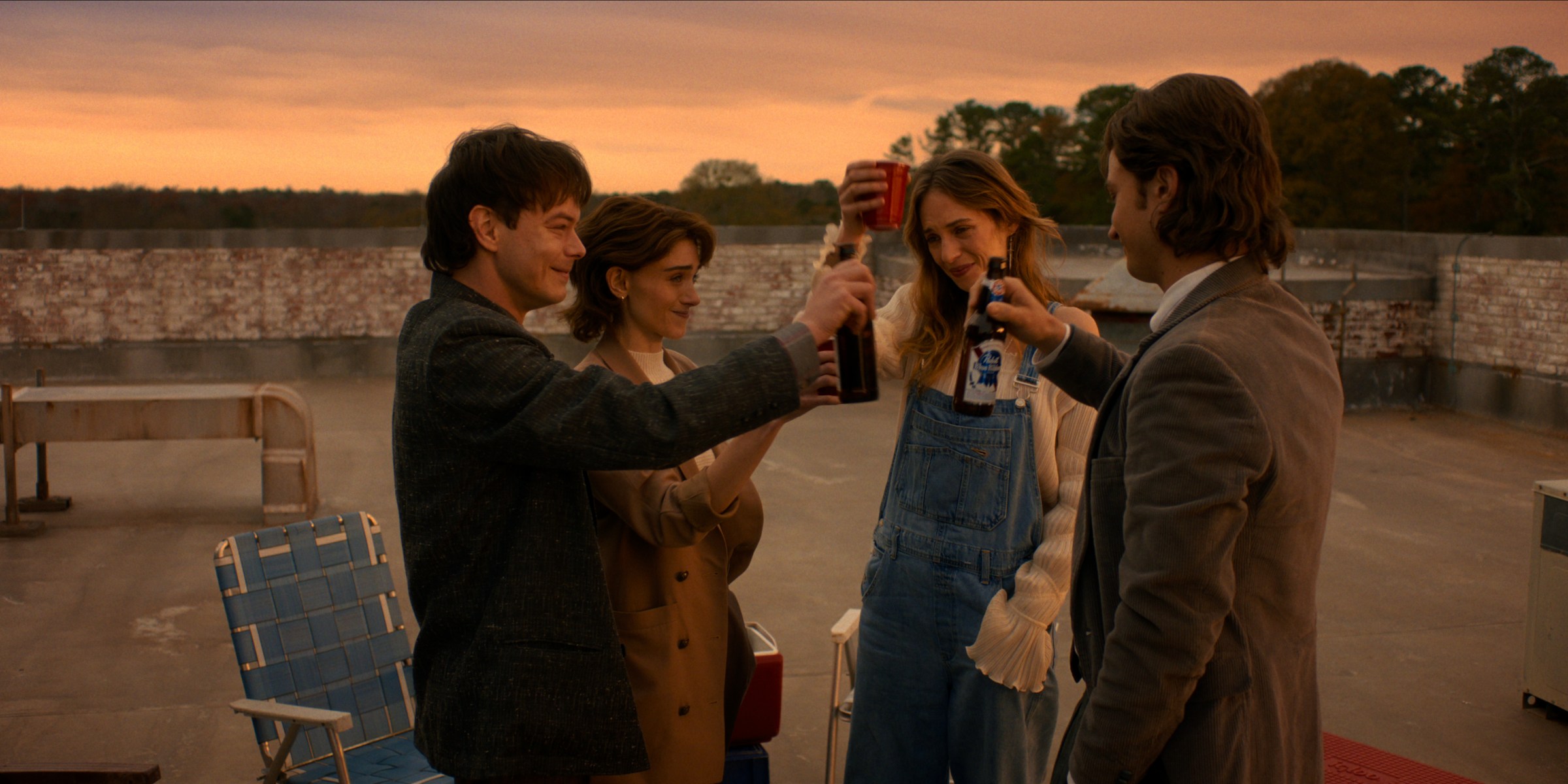 A still photo from the finale of Stranger Things.