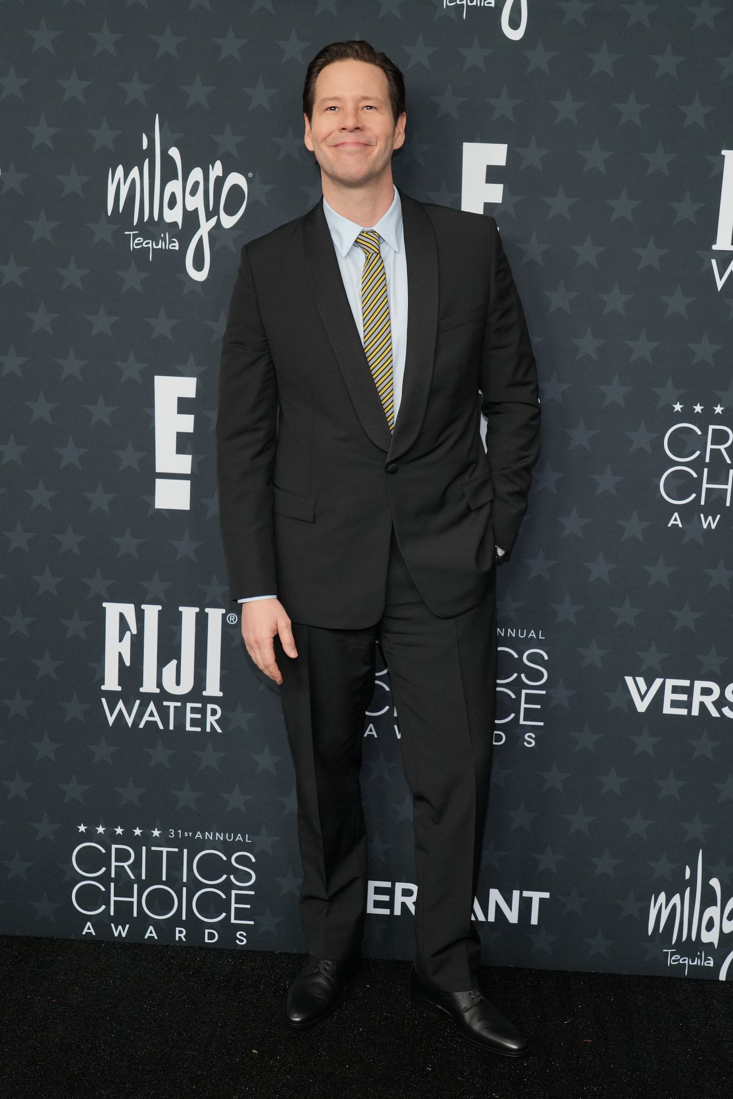 Ike Barinholtz arrived at the 31st Annual Critics Choice Awards on Sunday at The Barker Hanger in Santa Monica, Calif.