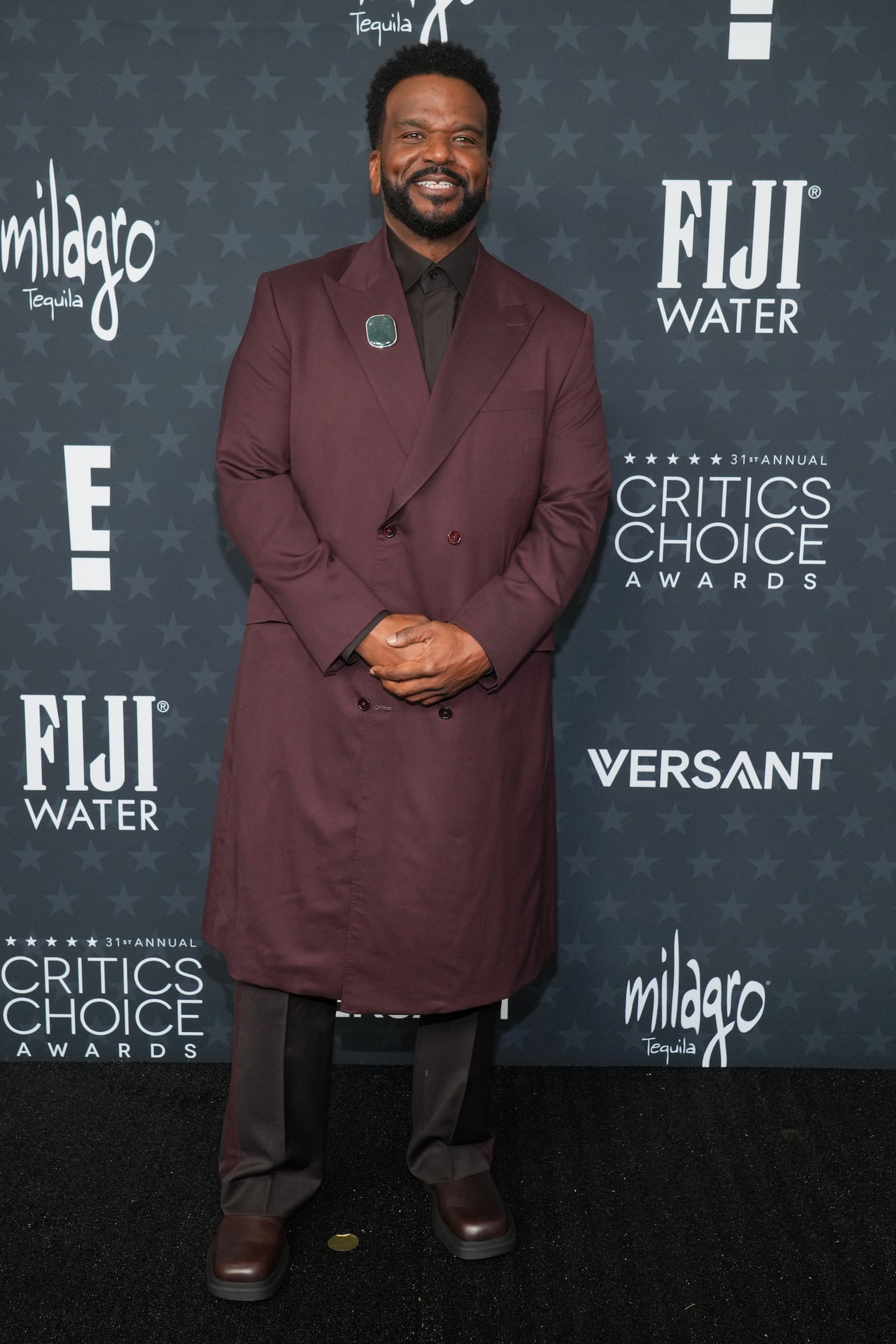 Craig Robinson arrived at the 31st Annual Critics Choice Awards on Sunday at The Barker Hanger in Santa Monica, Calif.