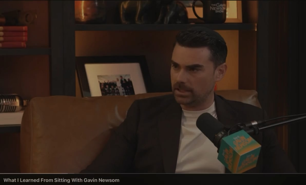Gavin Newsom DENIES the genocide in Gaza with Ben Shapiro.