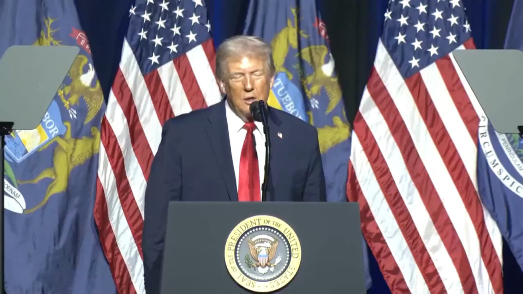 While speaking to a crowd, Donald Trump attempts to mock Joe Biden’s cancer, he is met with silence by the crowd.