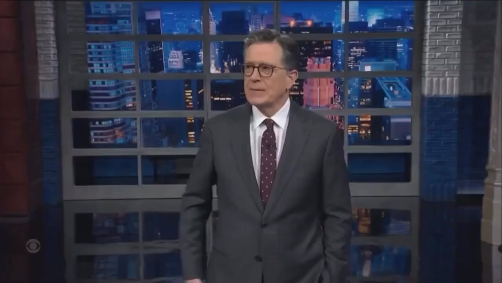 Stephen Colbert on Trump’s Gaza “Board of Peace” on The Late Show CBS: “Paying a billion dollars to obey Trump seems a little steep. After all, CBS got to do it for just $16 million.”