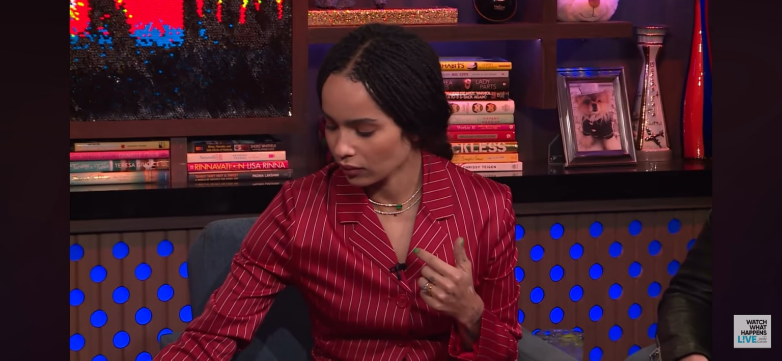 Zoe Kravitz discussing how she was sexually assaulted by Lily Allen and kissed without her consent, and How Lily Allen wrote about it in her book without her consent either