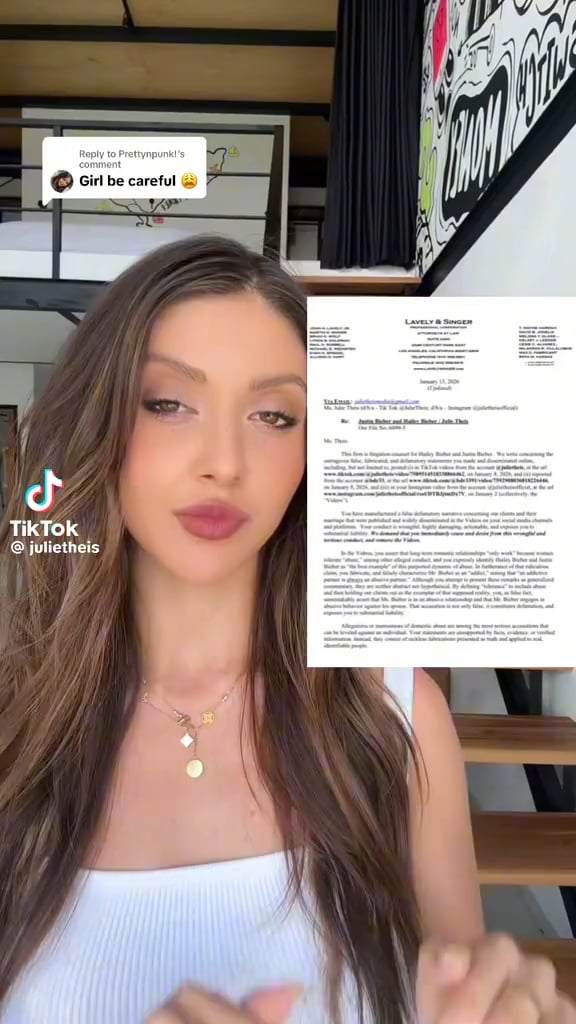 Hailey Bieber Sends Cease-and-Desist to TikToker After Denying Reposting Her Video Criticizing Justin Bieber and Their Relationship