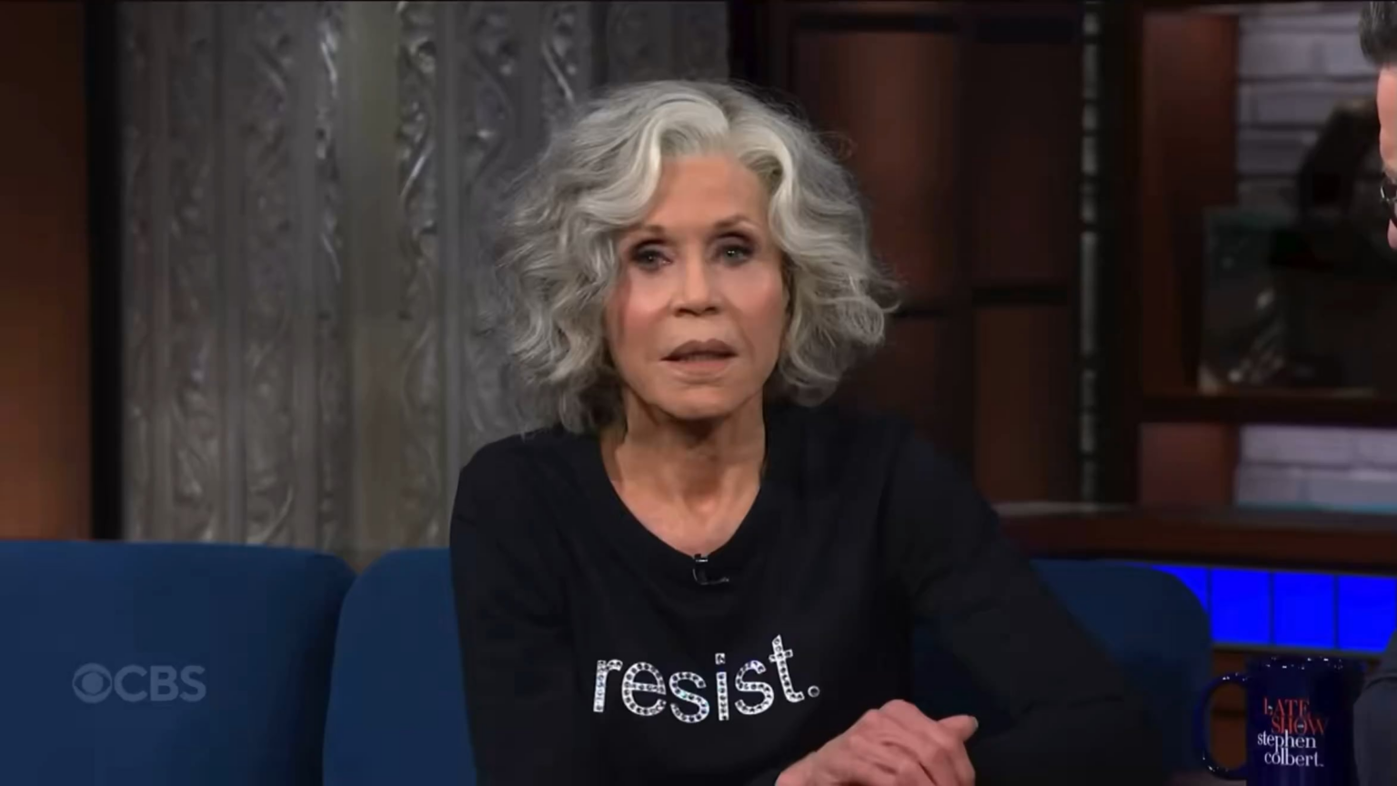 Jane Fonda: “We’re seeing things happen that have never happened before. Authoritarianism has made it’s way into every single nook and cranny of our government. They are kidnapping people. They’re shooting people. They’re blinding people. It’s a question of right or wrong.”