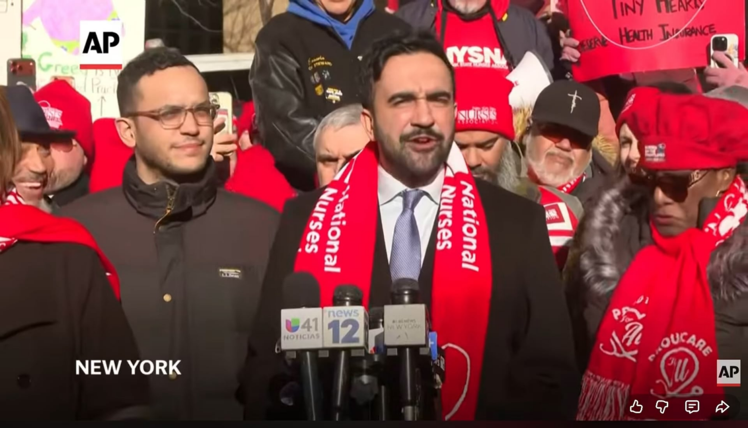 Mayor Mamdani supports the nurses on strike: “Their value is not negotiable and their worth is not up for debate”