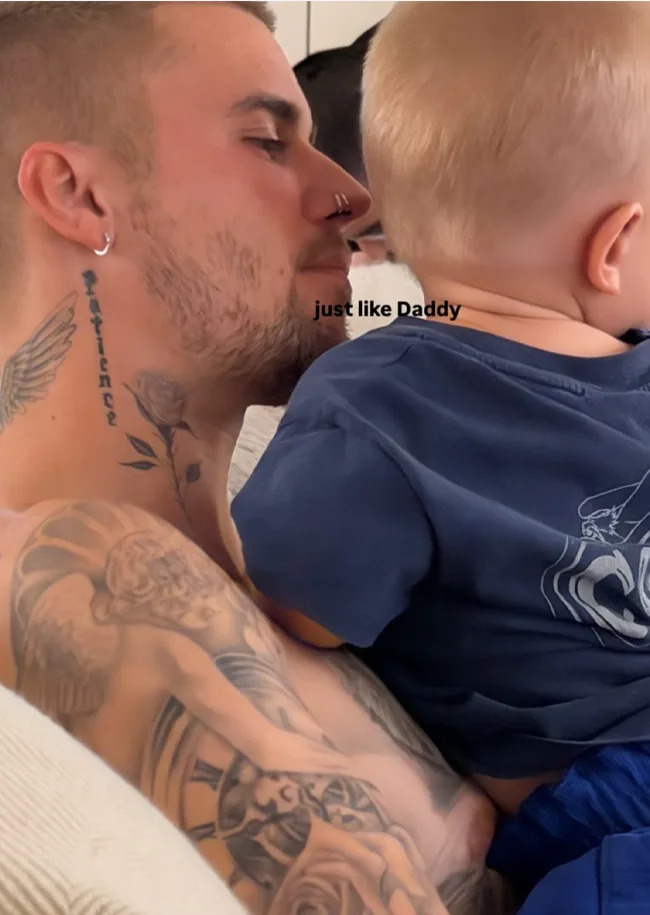 Justin Bieber and son Jack Blues Bieber