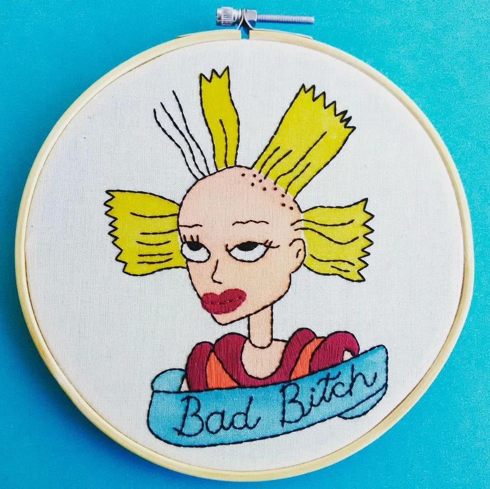 I hand embroidered some pop-culture characters