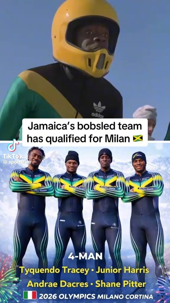 'Cool Runnings' sequel? Jamaica bobsled teams make 2026 Winter Olympics