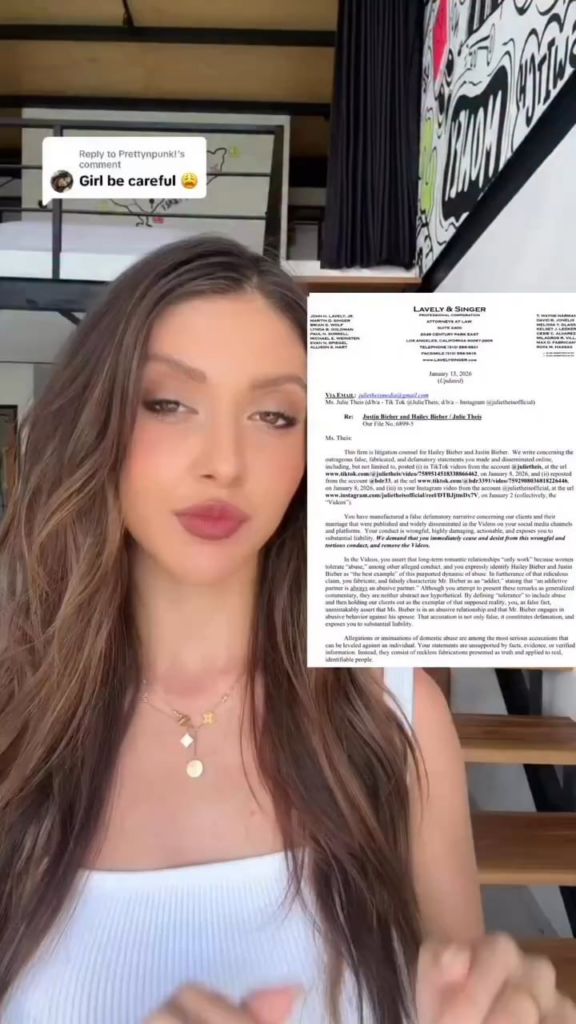 Hailey and Justin sent a cease and desist to a creator who made a video on their marriage Hailey and Justin sent a cease and desist to a creator who made a video on their marriage