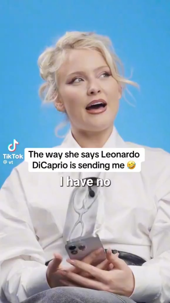Zara Larsson about her crush on Leonardo DiCaprio: “But now he’s kind of old, isn’t he? I’m also too old for him”