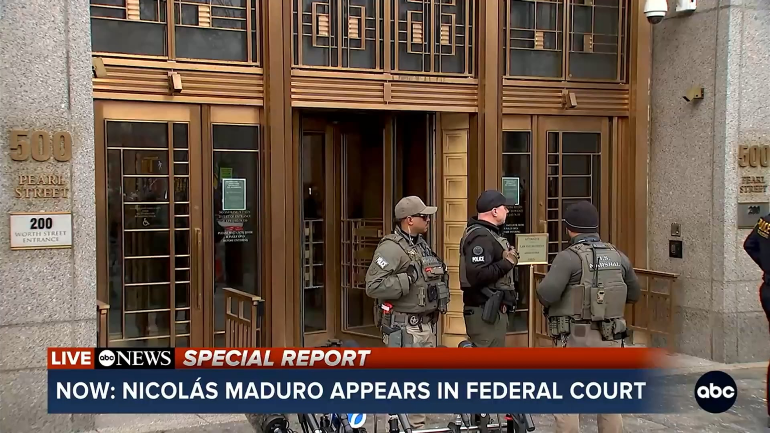 Venezuelan President Nicolás Maduro & his wife, Cilia Flores, have pleaded not guilty to federal drug charges following their capture by U.S. forces in Caracas, with Maduro claiming: "I am innocent. I am not guilty. I am a decent man. I am still President of my country.”