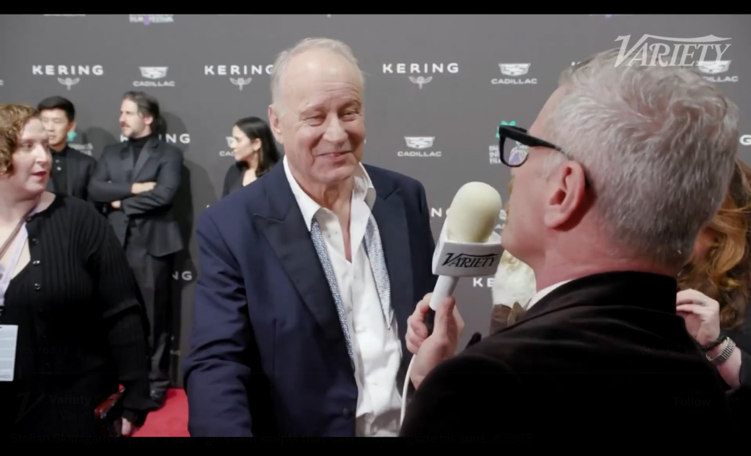 Stellan Skarsgård says he “never” gets sent scripts that cast him alongside his sons