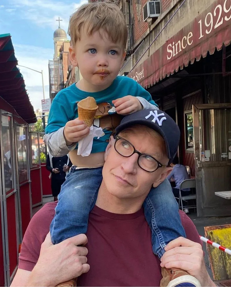 Anderson Cooper Instagram Wyatt Maisani-Cooper and dad Anderson