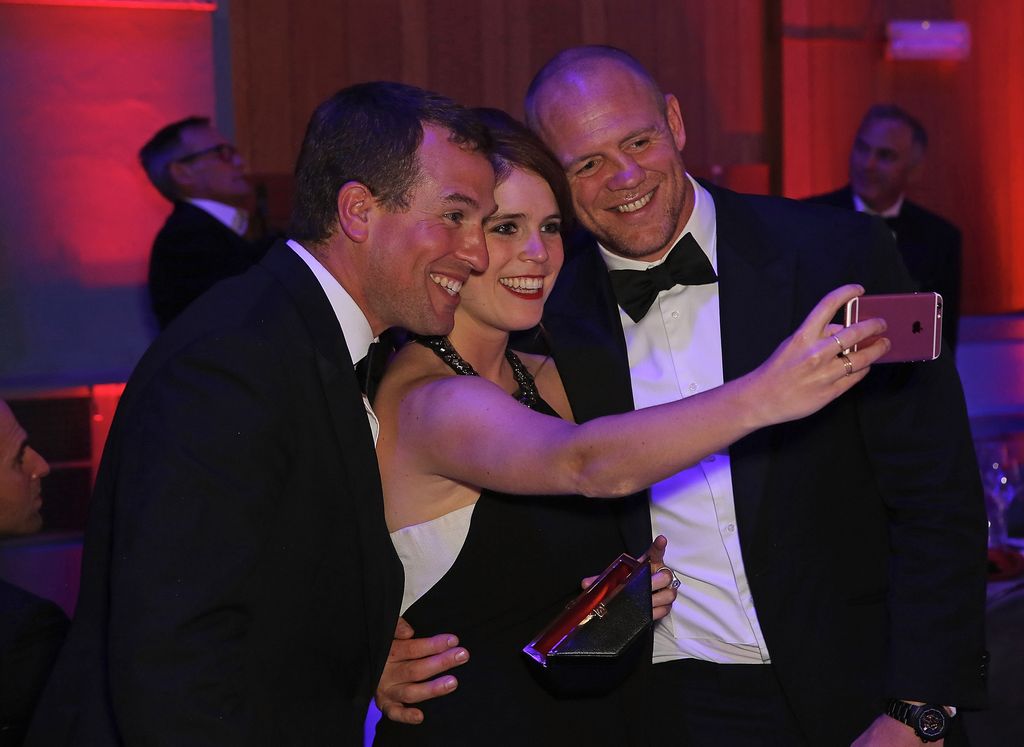 Peter Phillips, Princess Eugenie and Mike Tindall attend End of Silence charity event at  Abbey Road Studios, in aid of Hope and Homes for children on June 1, 2016 in London, England. 