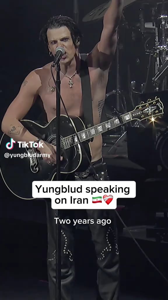 Yungblud speaks out about Iran at his Melbourne concert last night