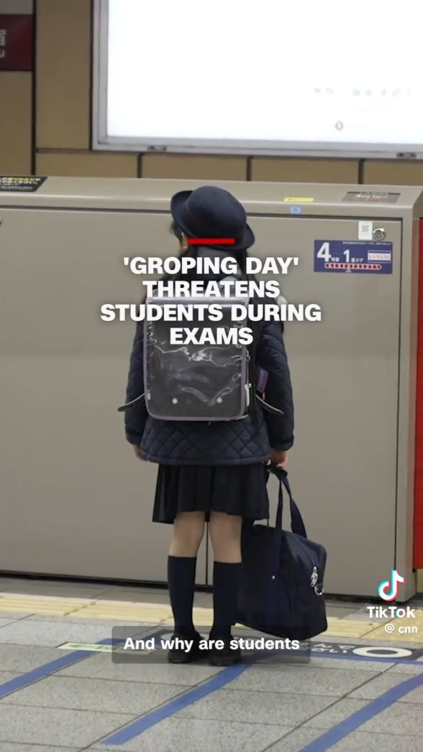 Japanese police are warning about an increase in groping incidents, particularly targeting students. Students riding the train who can not afford to be late to their exam will be less inclined to speak out if they’re sexually assaulted. CNN reports on how Tokyo is addressing this crime.