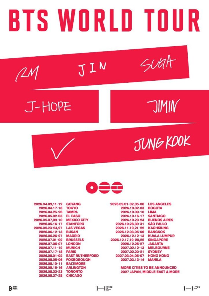 BTS - BTS WORLD TOUR (Announcement Poster)