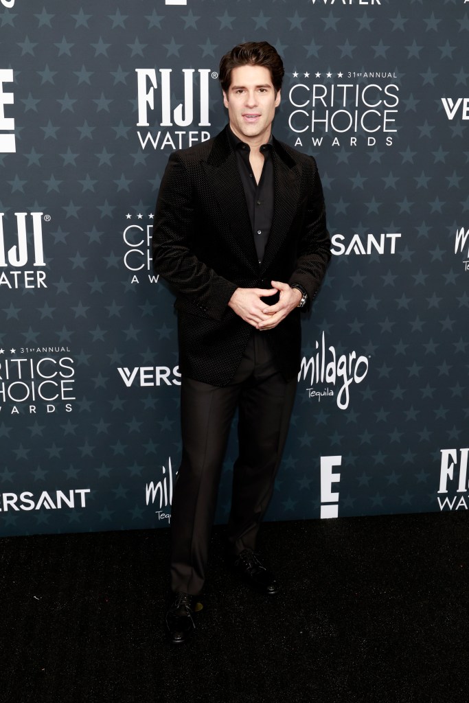 Asher Grodman attends the 31st Annual Critics Choice Awards at Barker Hangar on January 04, 2026 in Santa Monica, California