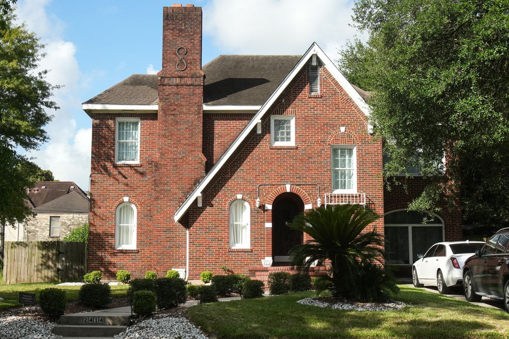 A house at 2414 Rosedale, one of Beyonce's childhood homes, is shown Wednesday, July 27, 2022 in Houston. (Photo by Brett Coomer/Houston Chronicle via Getty Images)