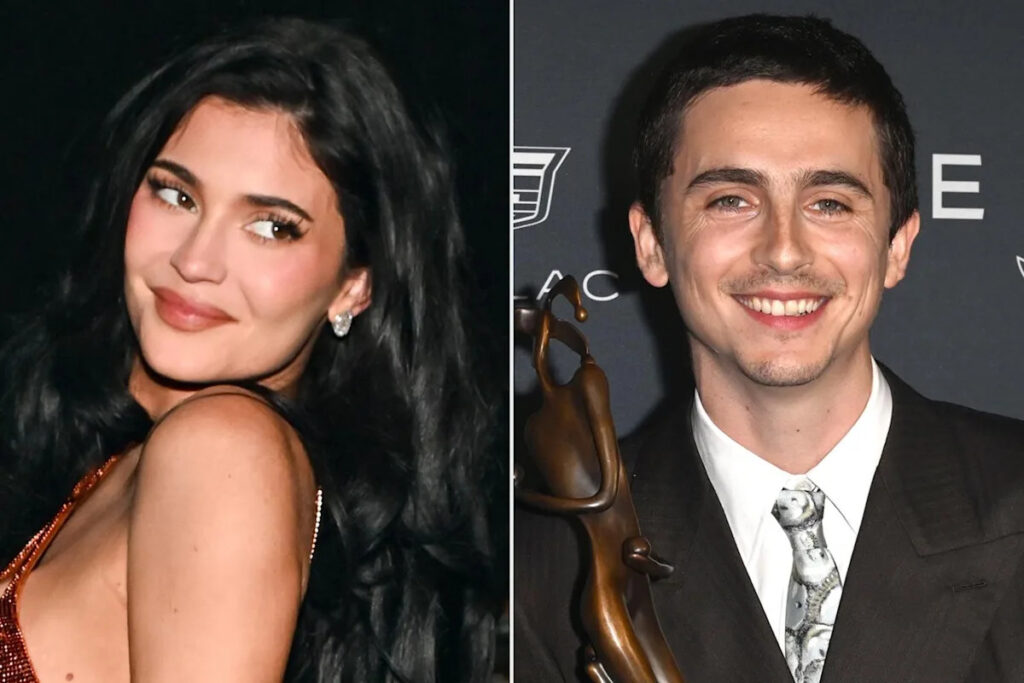 Kylie Jenner Supports Timothée Chalamet, in “Marty Supreme ”Orange, During the Palm Springs Film Festival Awards Gala