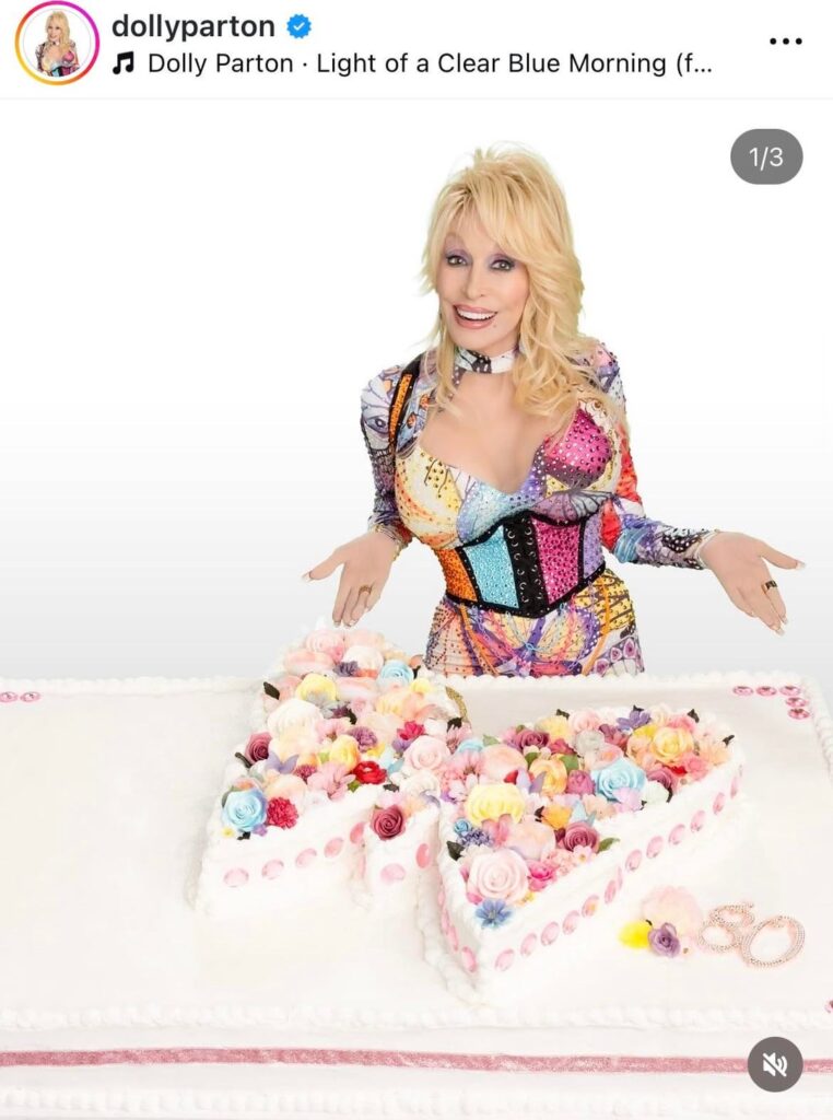 Dolly Parton celebrates her 80th birthday