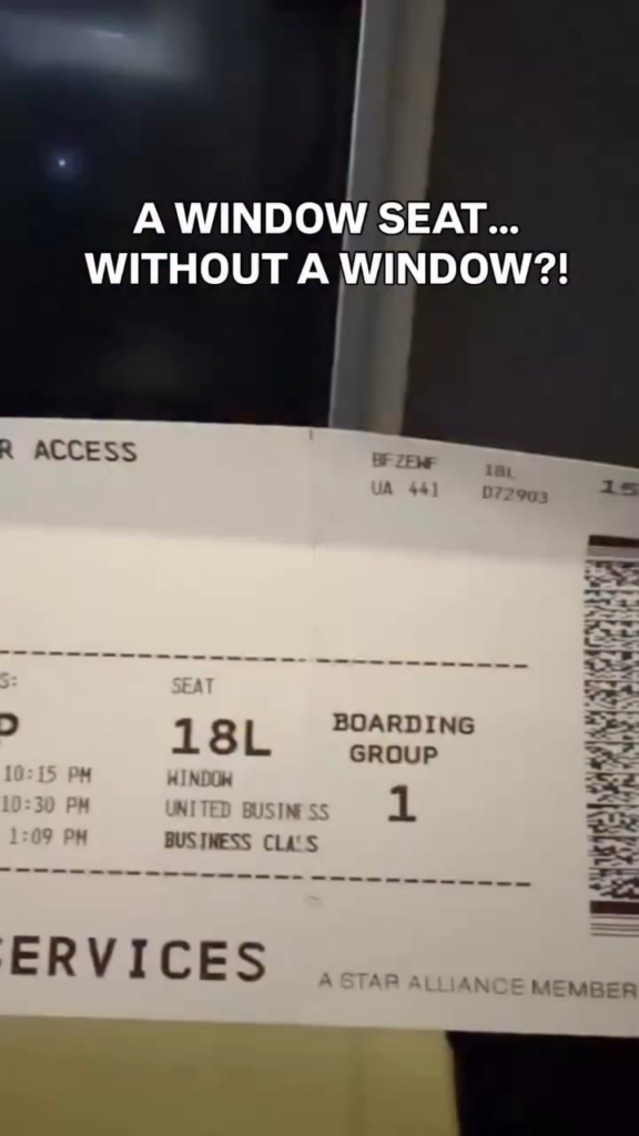 Thoughts and prayers for Gayle King as she endures a flight in business class without a window