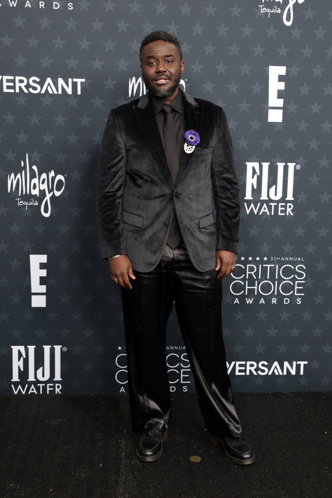 Babou Ceesay attends the 31st Annual Critics Choice Awards at Barker Hangar on January 04, 2026 in Santa Monica, California