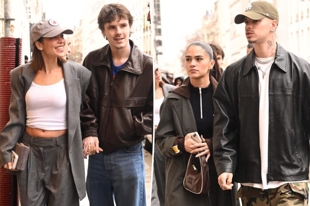 Cruz and Romeo Beckham go on double date as Brooklyn says he never wants reconciliation