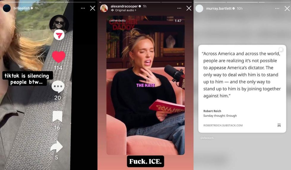 Billie Eilish; Alex Cooper; Murray Bartlett