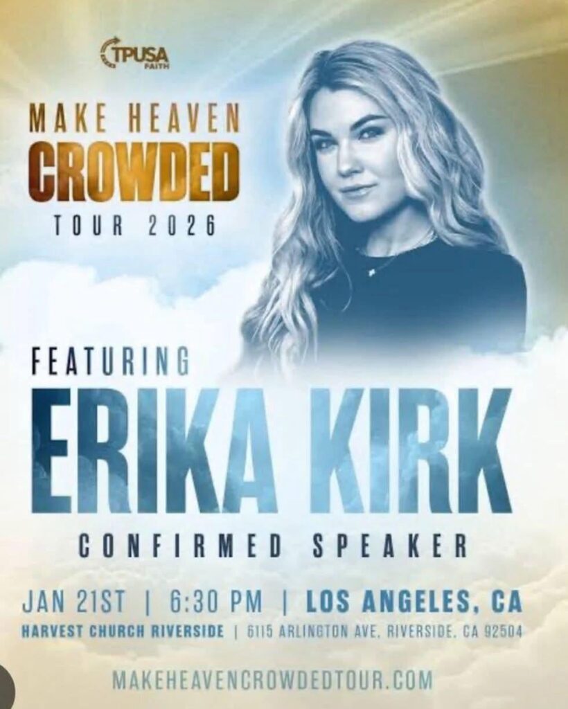 Erika Kirk and the Make Heaven Crowded Tour
