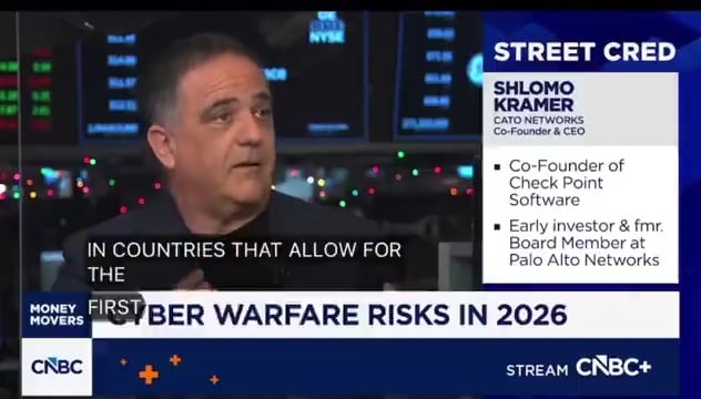 Israeli billionaire Shlomo Kramer: "It's time to limit America's First Amendment. We need to control all the social platforms… And take control of what they are saying"