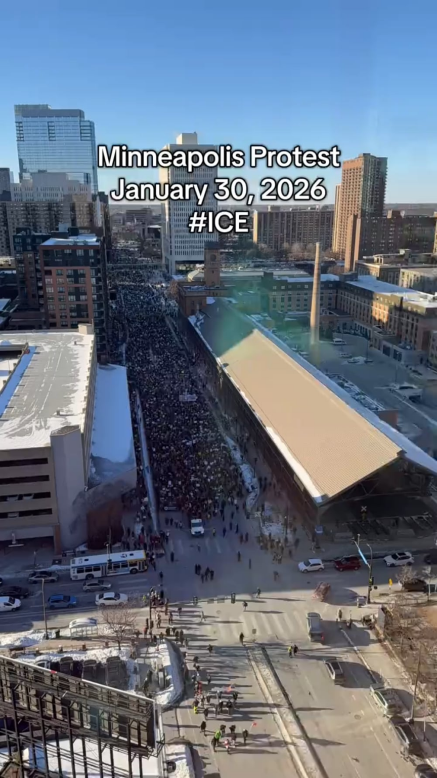 Protest in Minneapolis, January 30, 2026 #ICE