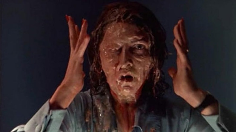 A guy melting in Body Melt