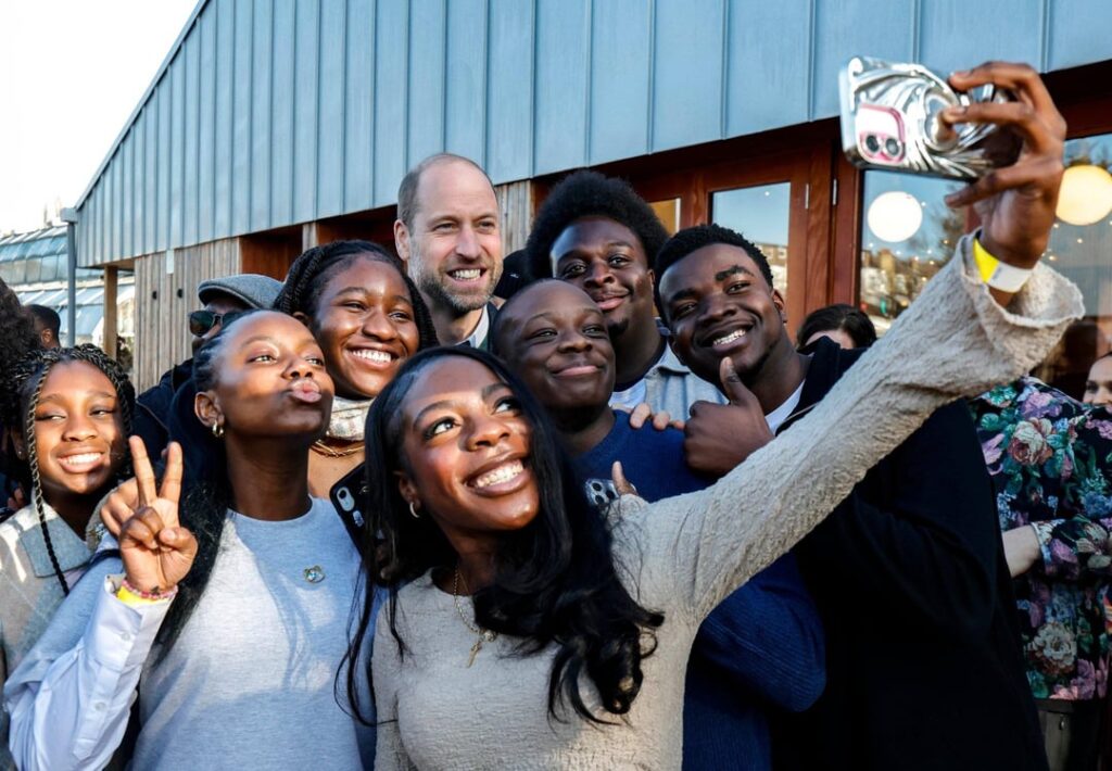 The Prince of Wales attends the BBC Children In Need's We Move FWD programme at the Ubele Initiative in London today